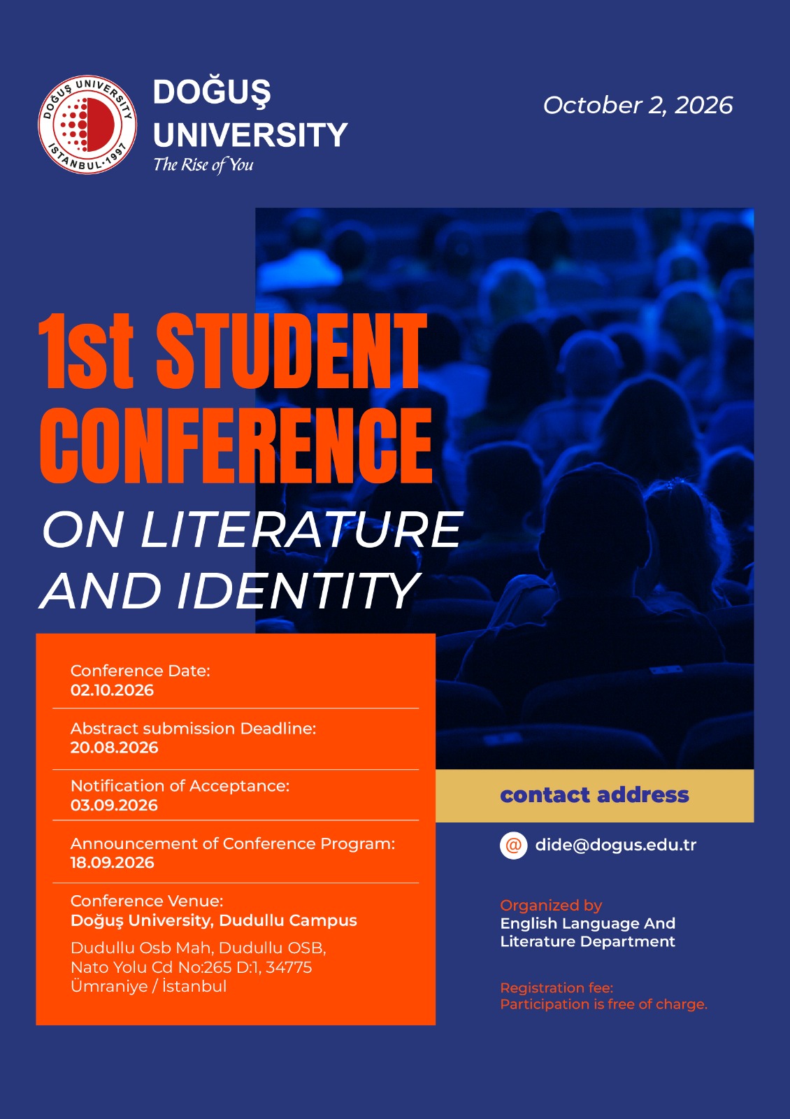 1st Student Conference on Identity