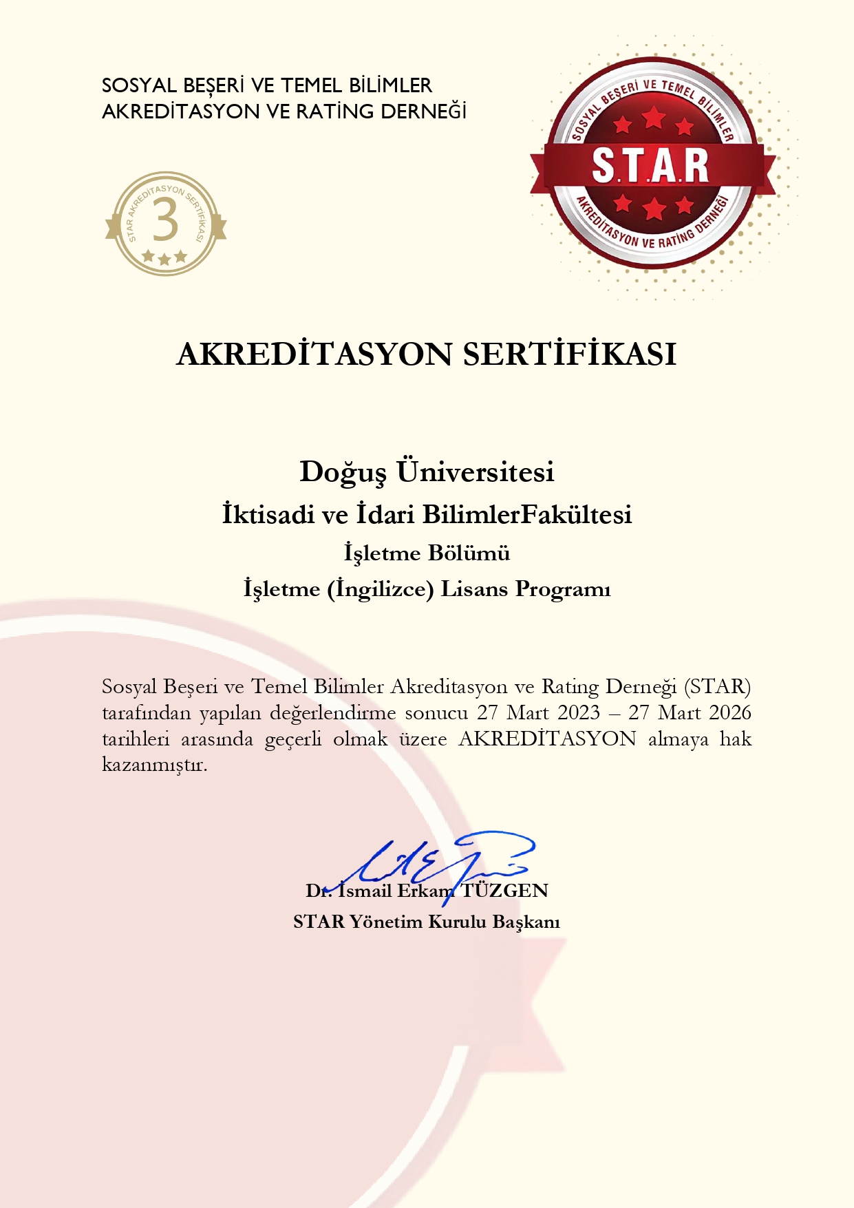 STAR Akreditasyon Sertifikası 2023-03 Doğuş Üniversitesi İşletme (İngilizce) (1) (1) (4) (1)_page-0001
