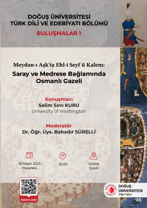  Türk Dili ve Edebiyatı Bölümü Edebiyat Buluşmaları 1: Doç. Dr. Selim Sırrı Kuru’nun Webinarı