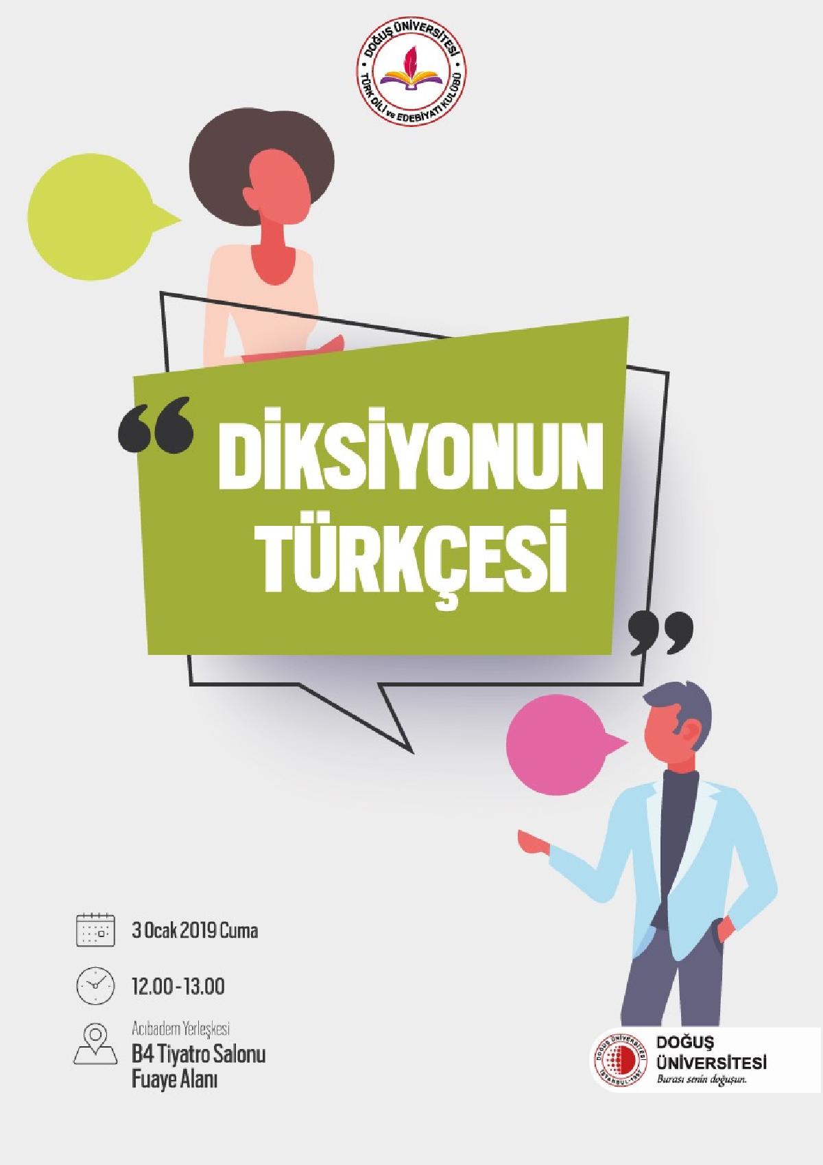 Türk Dili ve Edebiyatı Kulübü Diksiyonun Türkçesi